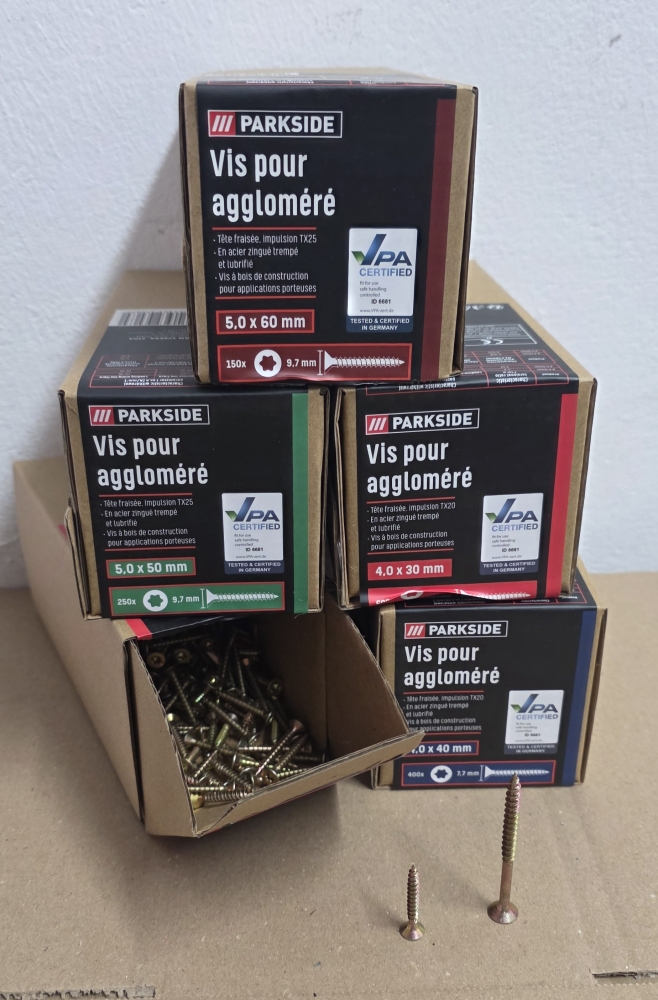 Bild 1 von PARKSIDE Spanplattenschrauben (versch. Größen)  / (Art) 250 Stück 5,0 x 50mm