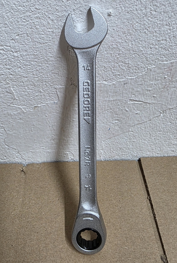 Bild 1 von GEDORE 7 R 14 Maul-Ringratschenschlüssel (SW 14 mm, 190 mm)