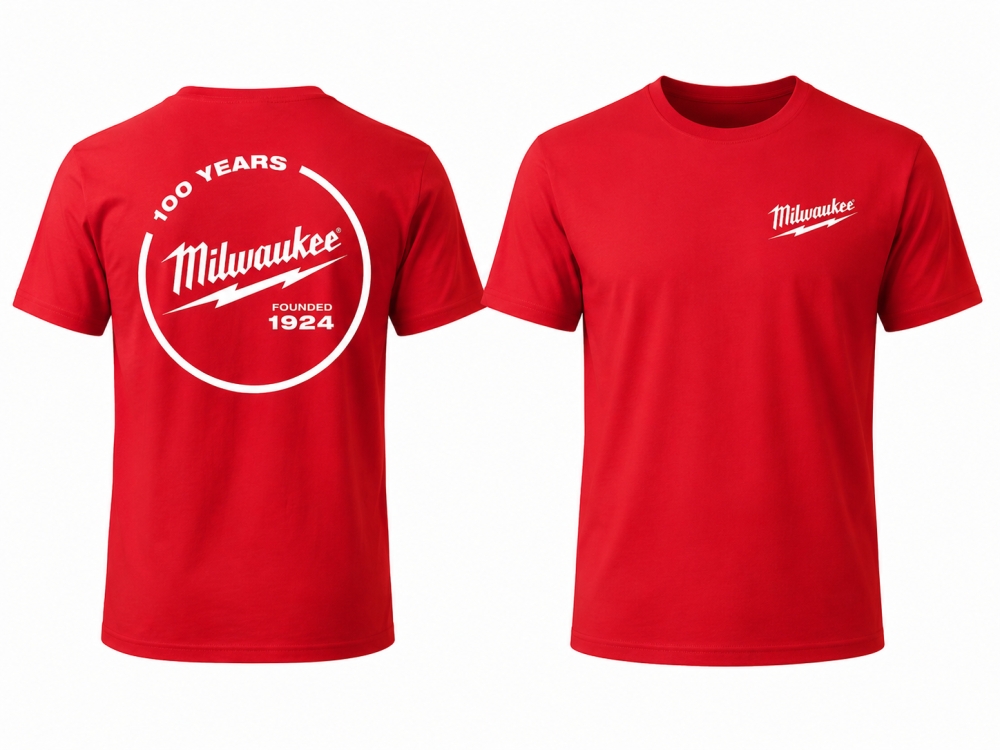 Bild 1 von MILWAUKEE Jubiläums T-Shirt Rot (Gr. XL) - 100 Years Edition