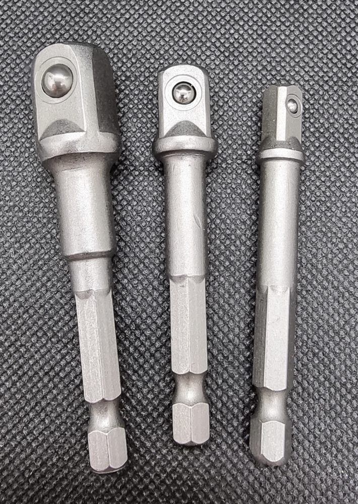 Bild 1 von Steckschlüssel Bitadapter Set (3-teilig, 1/4 3/8 1/2 Zoll)