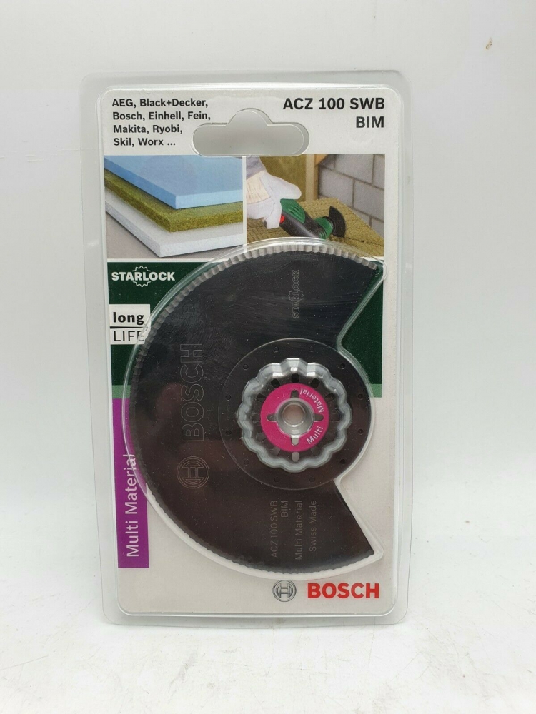Bild 1 von BOSCH Starlock Multifunktionswerkzeug Zubehör für Multitool  / (Artikel) Segmentwellenschliffmesser ACZ 100 SWB