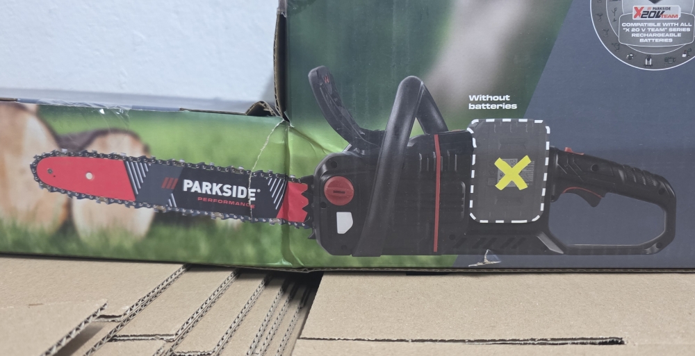 Bild 1 von PARKSIDE PERFORMANCE 40V Akku-Kettensäge (2x20V) 'PPKSA 40-Li C3' Solo NEU
