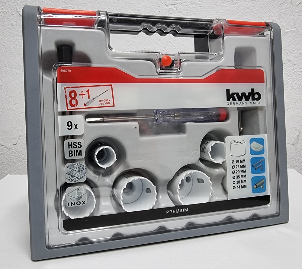 Bild 1 von KWB Bi-Metall Lochsäge-Set (HSS-CO) 19 22 29 35 38 44 mm