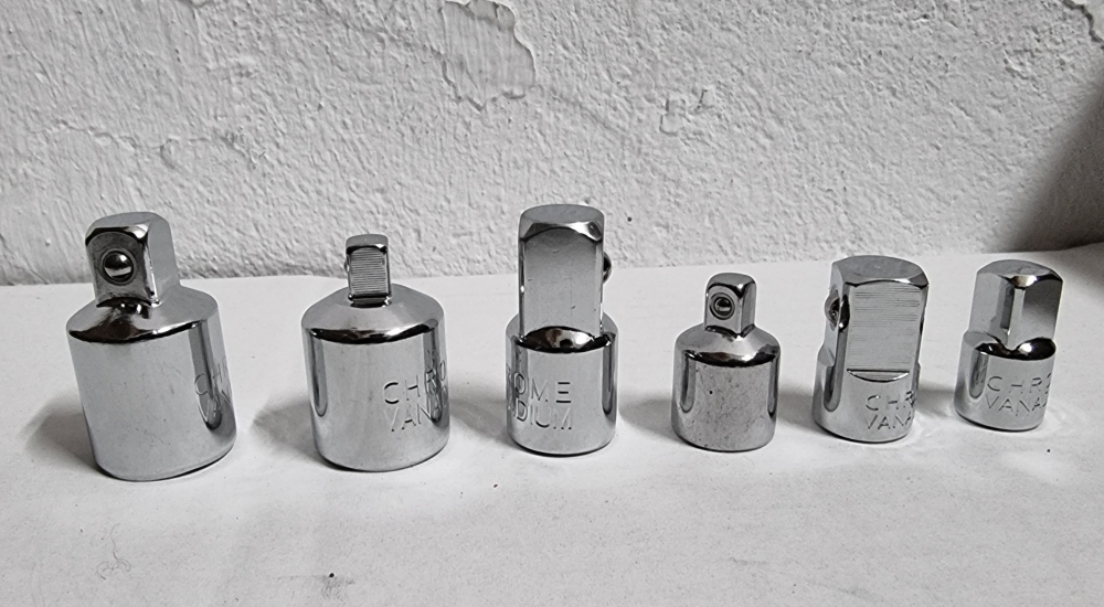 Bild 1 von Adapter-Set für Umschaltknarre (6-teilig, 1/2 3/8 1/4 Zoll)