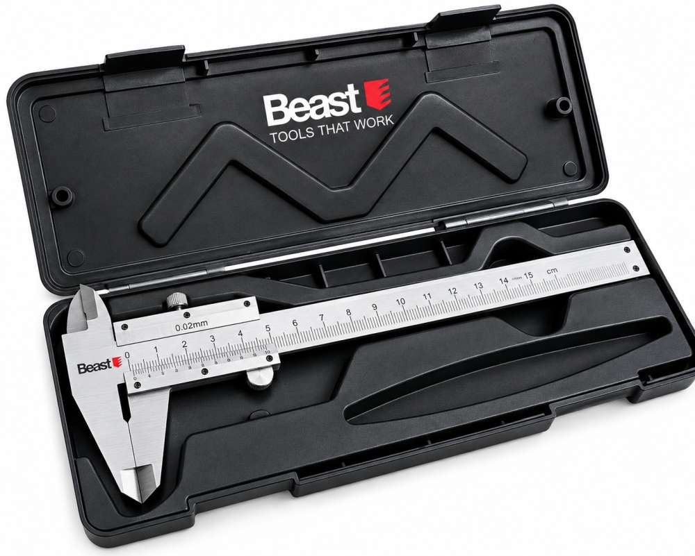 Bild 1 von BEAST Analoge Schiebelehre aus Edelstahl (150 mm, 0,02 mm)