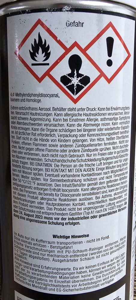 Bild 1 von PRITEX 2K Montageschaum (400ml)