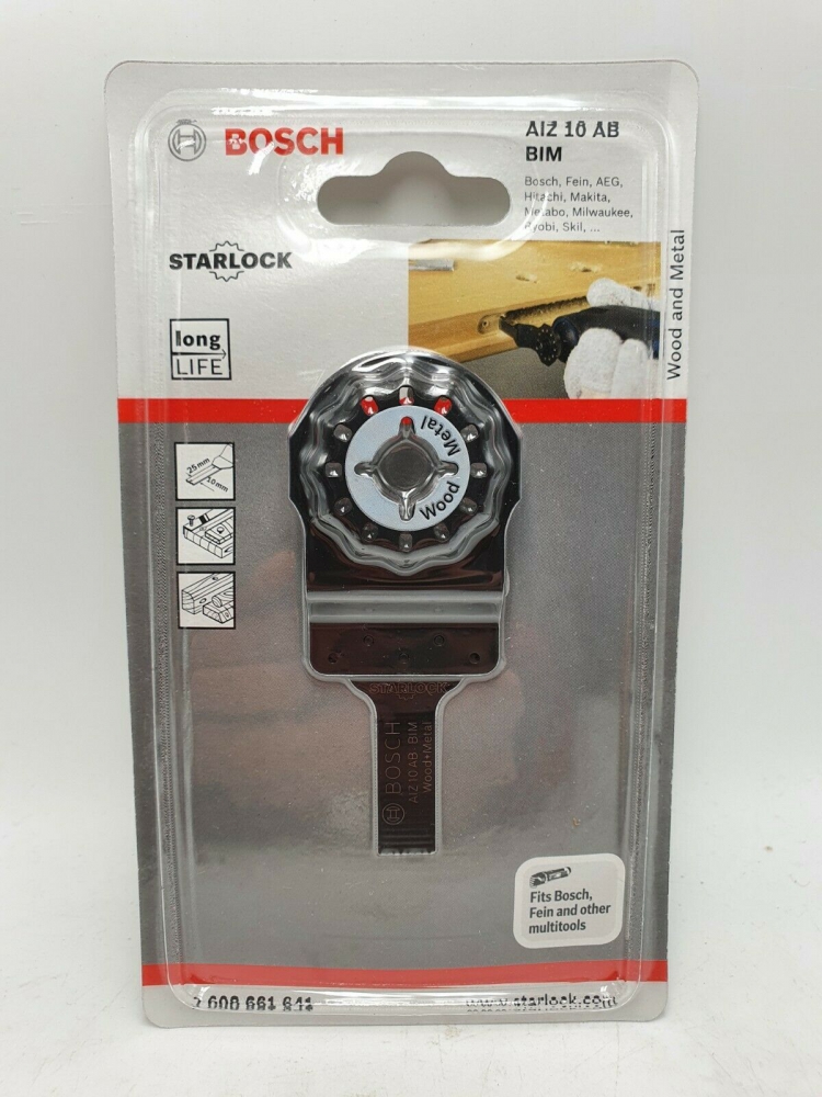 Bild 1 von BOSCH Starlock Multifunktionswerkzeug Zubehör für Multitool  / (Artikel) 10mm Tauchsäge für Metall & Holz AIZ 10 AB