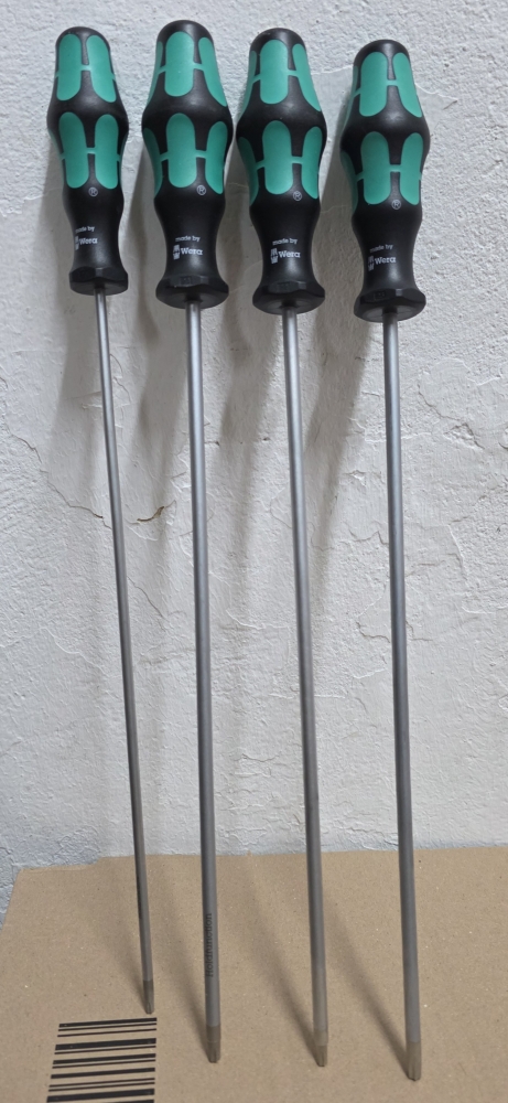 Bild 1 von WERA Kraftform Torx Schraubendreher Satz 4-teilig (300mm, mit Haltefunktion)