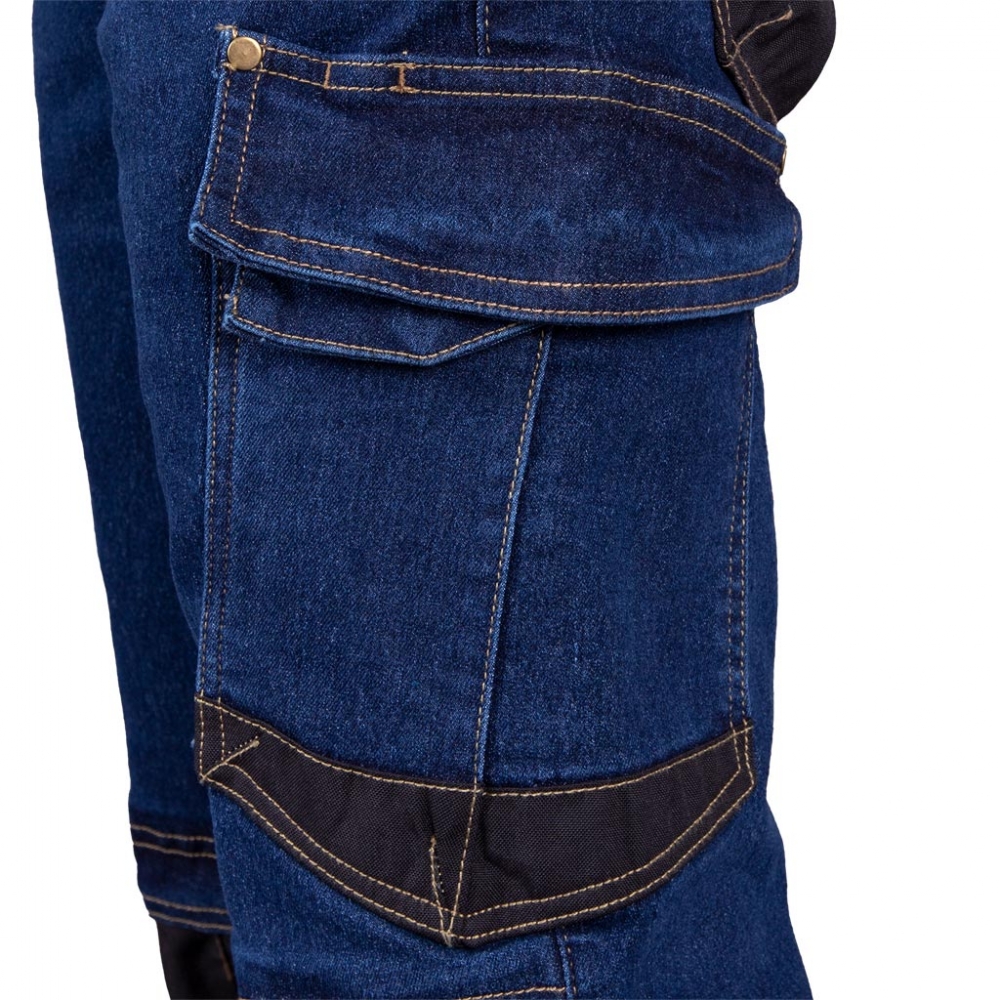 Bild 1 von DENIM Arbeitshose Stretch-Jeans (Schwarz / Blau) [Zum Auswählen: 46-60]  / (Art) 56 Schwarz