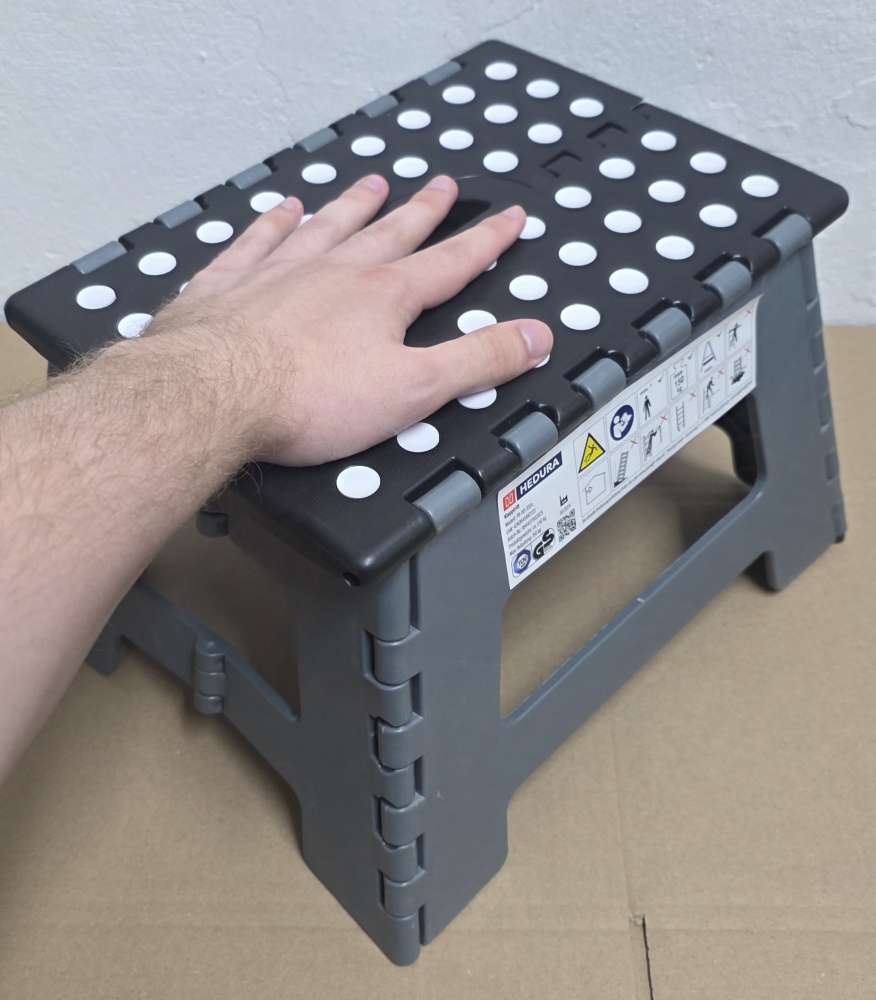 Bild 1 von HEDURA Klapptritt Größe S (22 cm, bis 150 kg belastbar, klappbar)