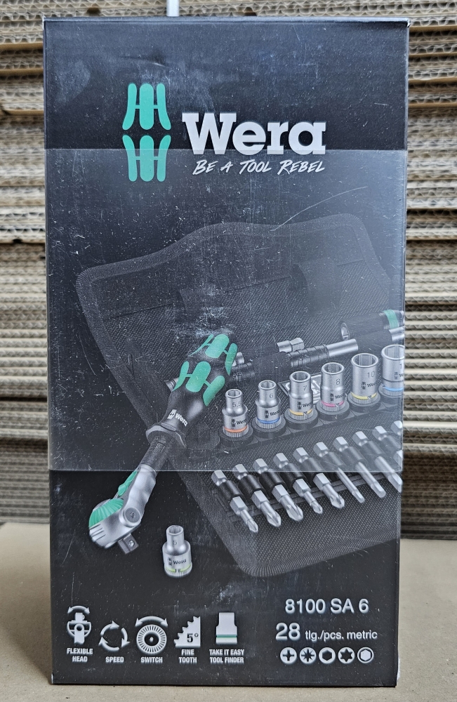 Bild 1 von WERA Zyklop Speed Steckschlüssel-Satz 1/4 Zoll '8100 SA 6'
