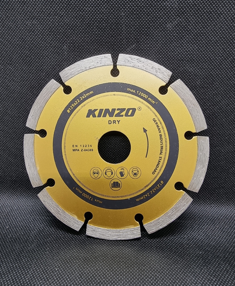 Bild 1 von 3x Kinzo Diamanttrennscheibe 125 x 22,23 mm für Stein & Beton