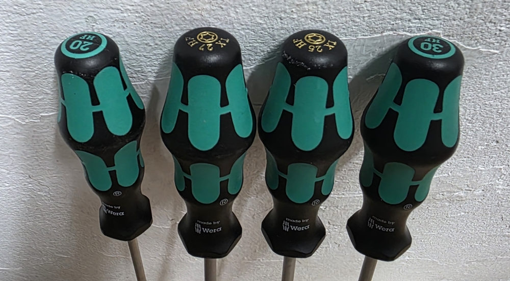 Bild 1 von WERA Kraftform Torx Schraubendreher Satz 4-teilig (300mm, mit Haltefunktion)