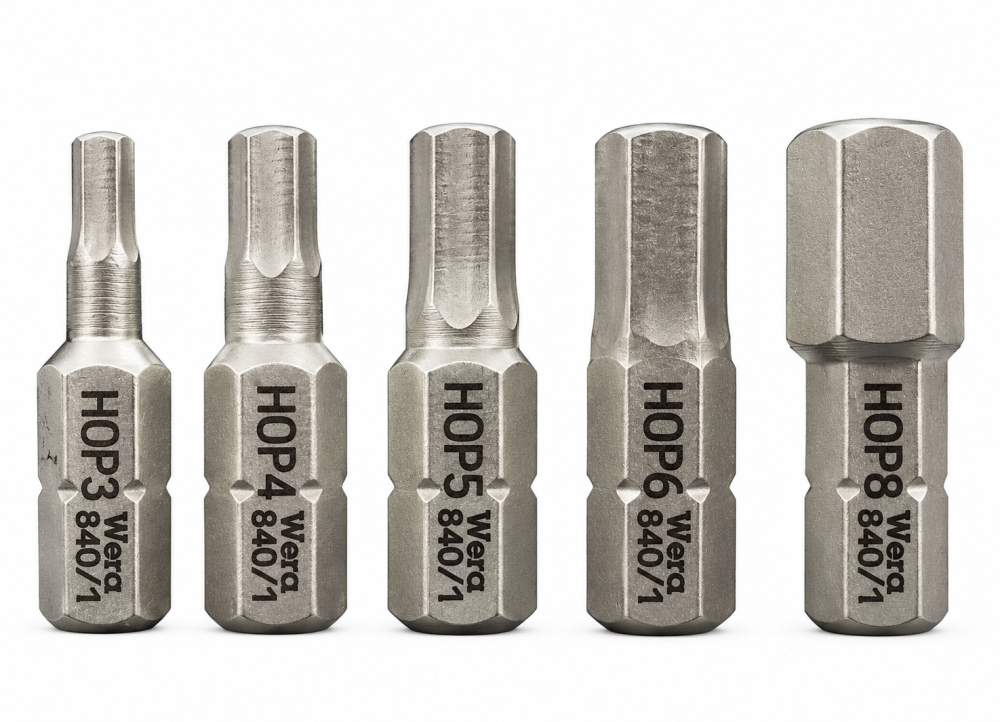 Bild 1 von WERA Innensechskant Bit-Satz (5-teilig, 3-8mm, 1/4 Zoll x 25mm)