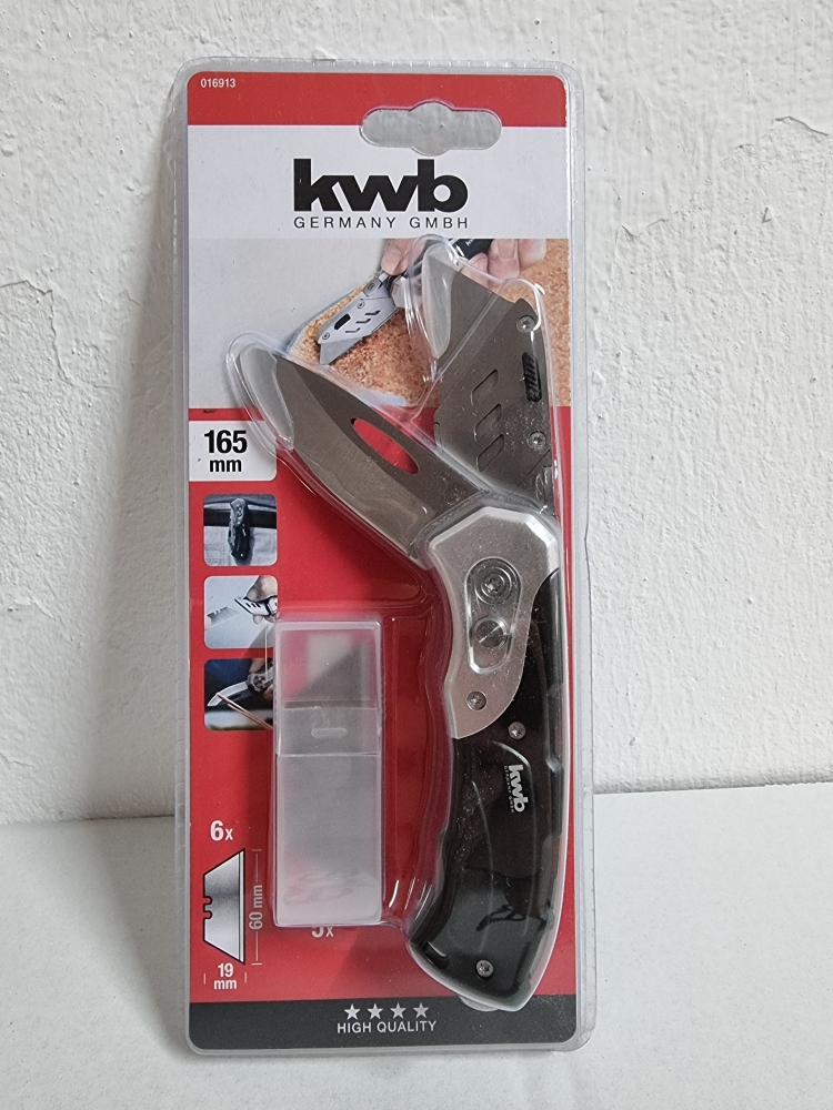 Bild 1 von KWB 2 in 1 Cuttermesser & Taschenmesser (klappbar)