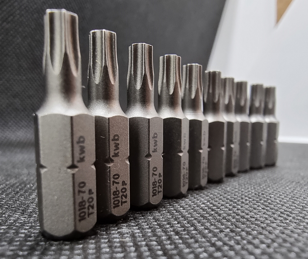 Bild 1 von 10x KWB T20 Bits 'Industrial Steel' 1/4" x 25 mm