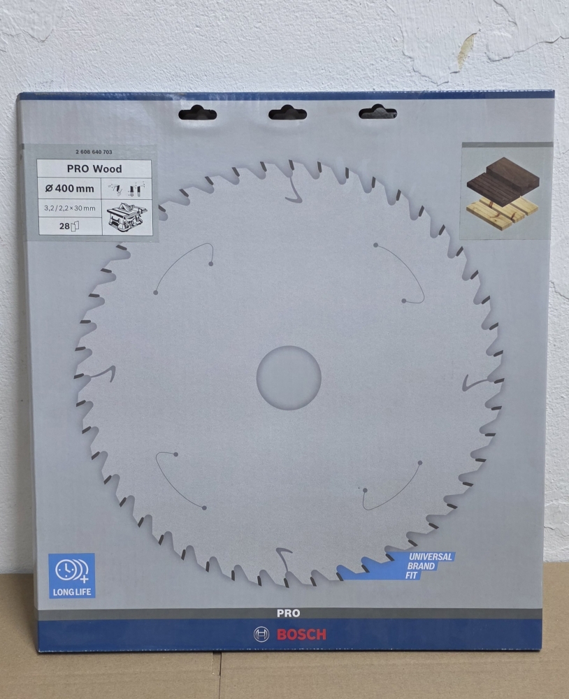 Bild 1 von BOSCH Kreissägeblatt Construct Wood (Ø 400 x 30 mm – 28 Hartmetall Zähne)