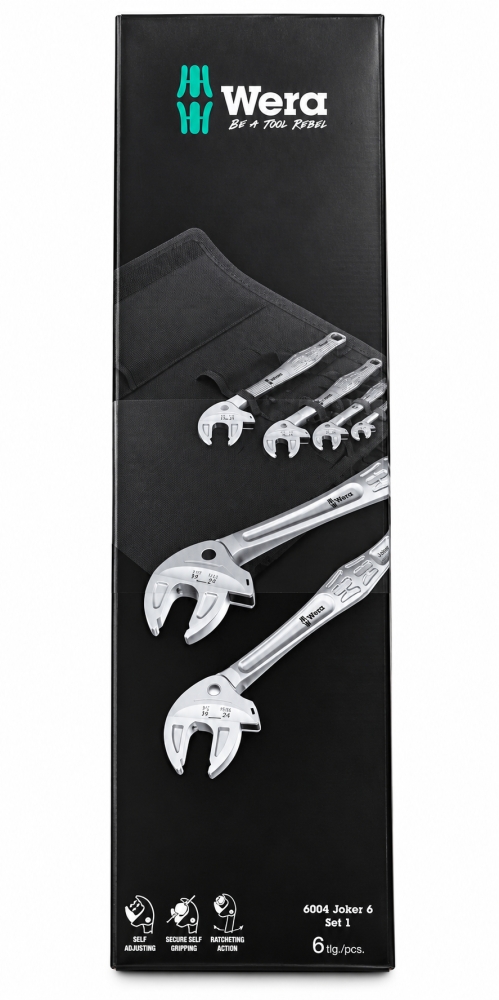 Bild 1 von WERA Selbstjustierender Maulschlüssel-Satz '6004 Joker 6 Set 1' (6-teilig, 7–32 mm) 05020111001