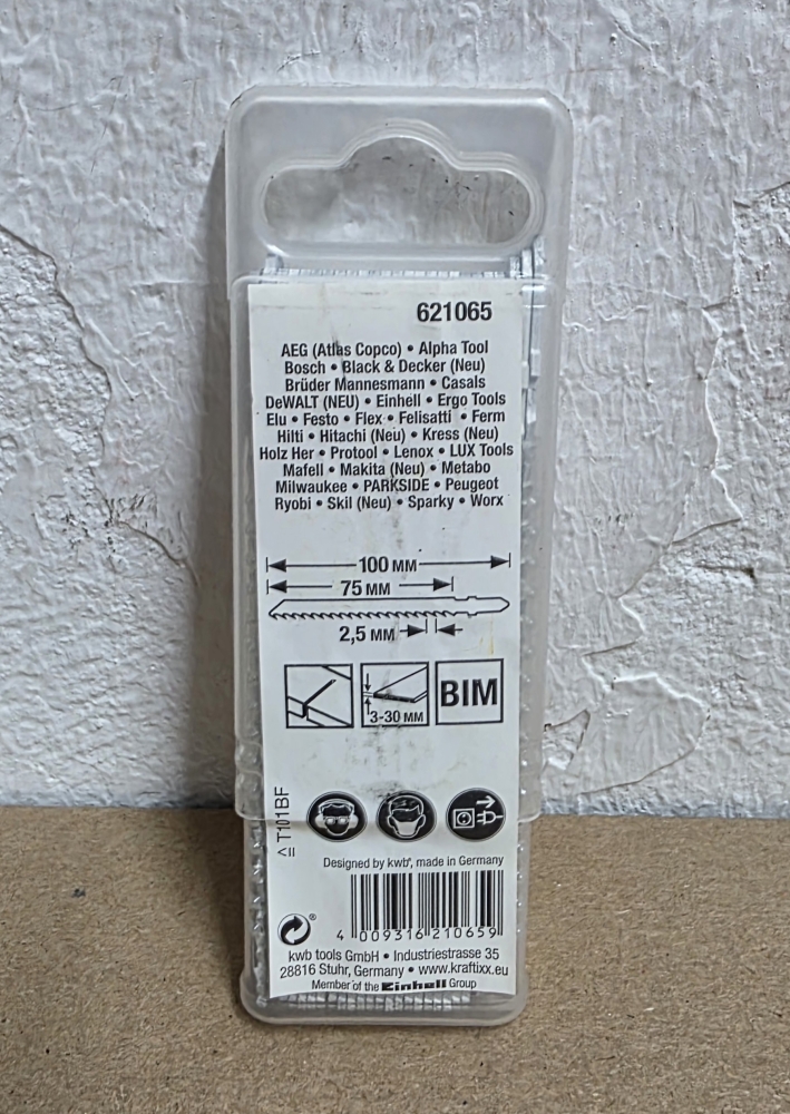 Bild 1 von 25x KWB Stichsägeblatt 'T101BF' (100 mm, BIM, für Holz & Kunststoff) 621065