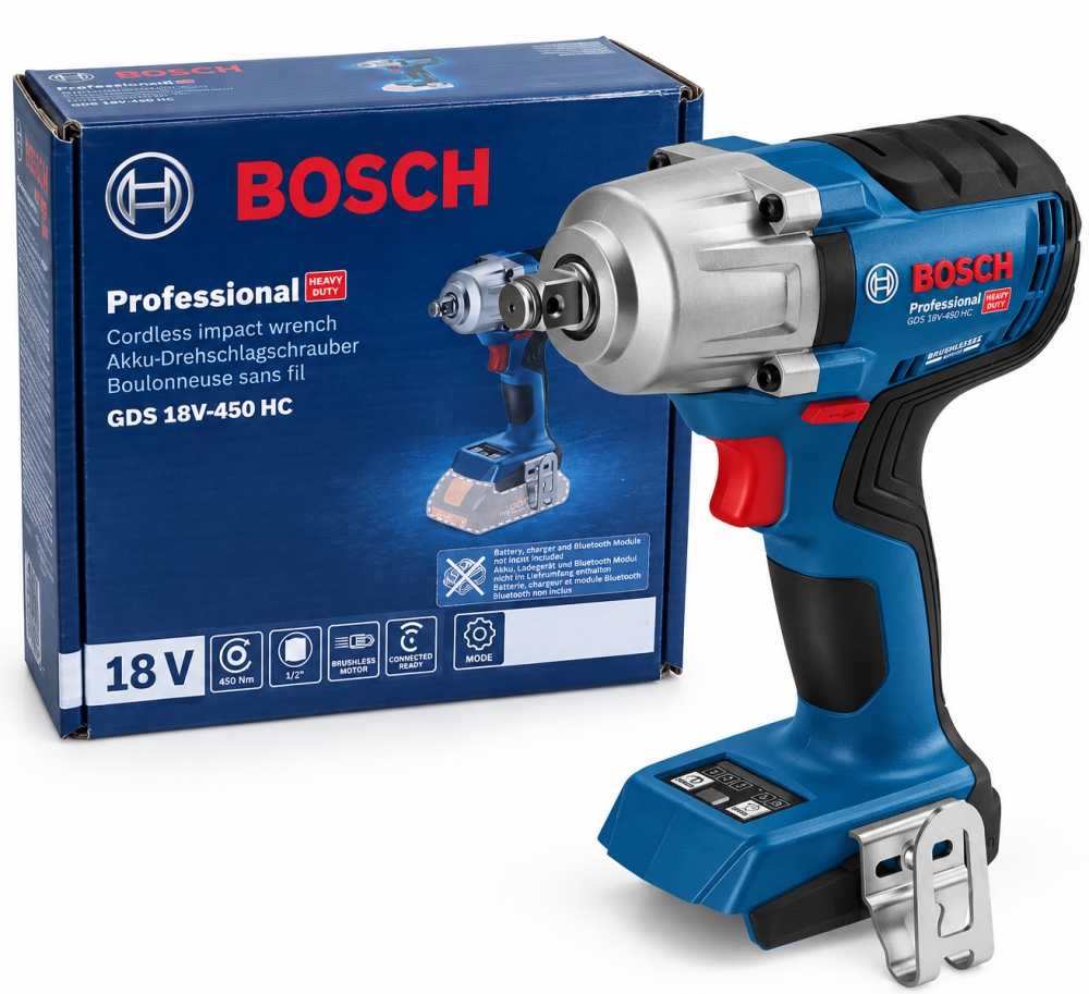 Bild 1 von BOSCH Professional Akku-Drehschlagschrauber 'GDS 18V-450 HC' 18 V (450 Nm, Solo) 06019K4000