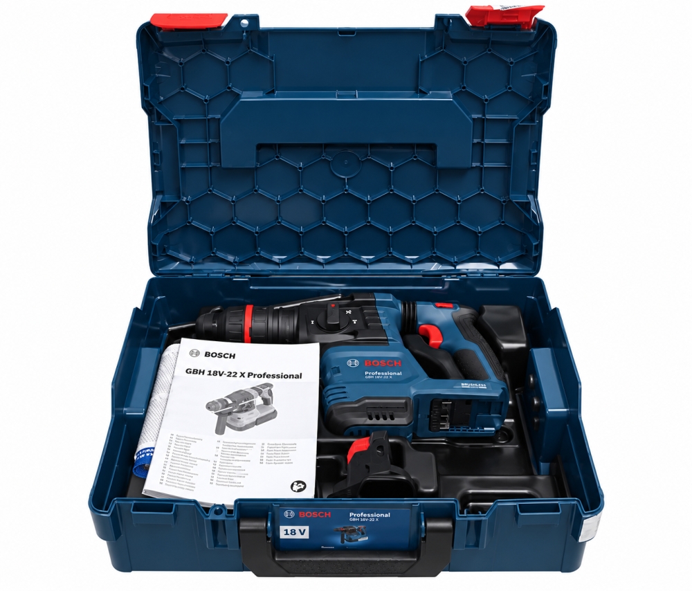 Bild 1 von BOSCH Professional GBH 18V-22 X Akku-Bohrhammer (18V, ohne Akku, inkl. L-BOXX 136)