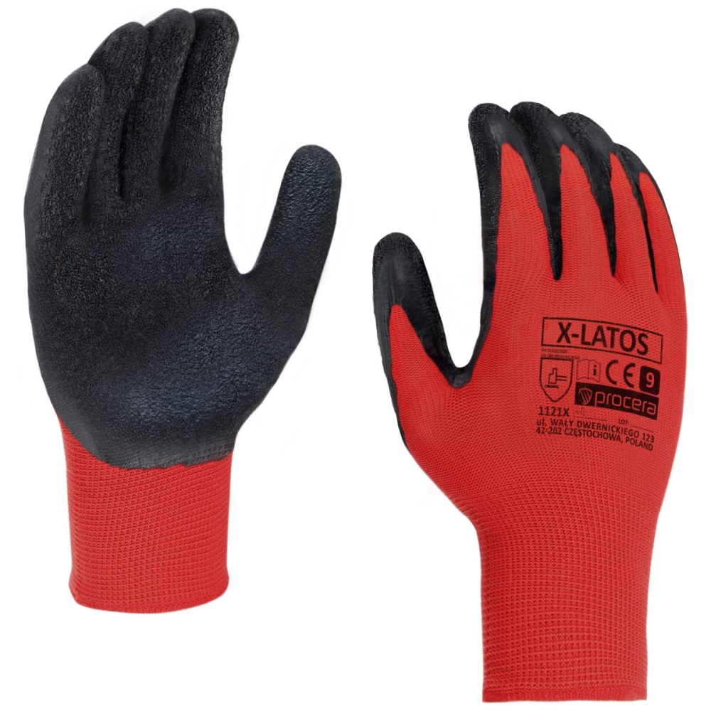 Bild 1 von PROCERA Arbeitshandschuhe Latexbeschichtet 'X-Latos' [zum auswählen]  / (Art) 12 Paar Größe 8