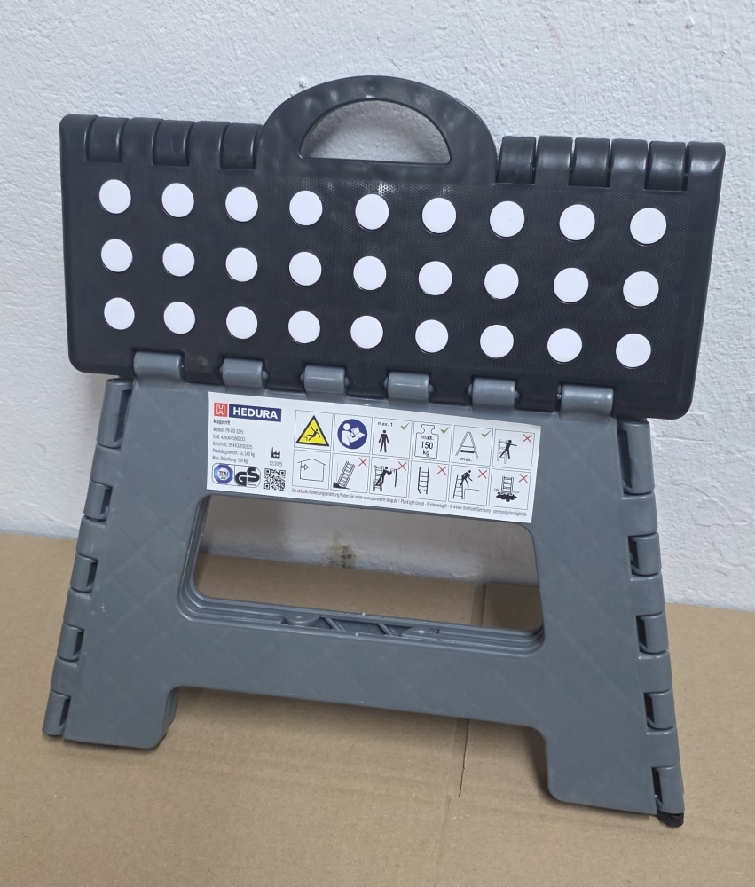 Bild 1 von HEDURA Klapptritt Größe S (22 cm, bis 150 kg belastbar, klappbar)