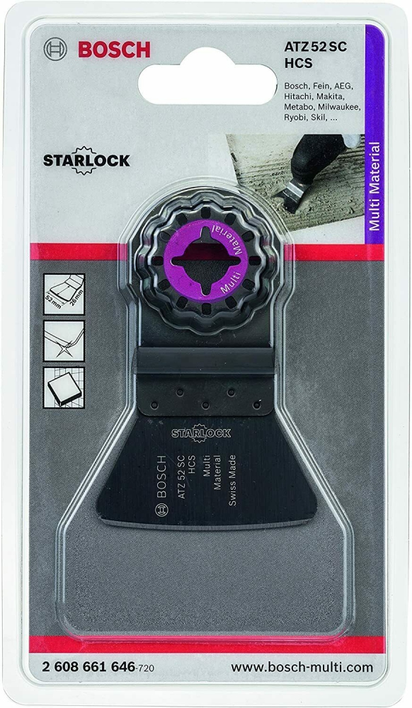 Bild 1 von BOSCH Starlock Multifunktionswerkzeug Zubehör für Multitool  / (Artikel) Schaber ATZ 52 SC