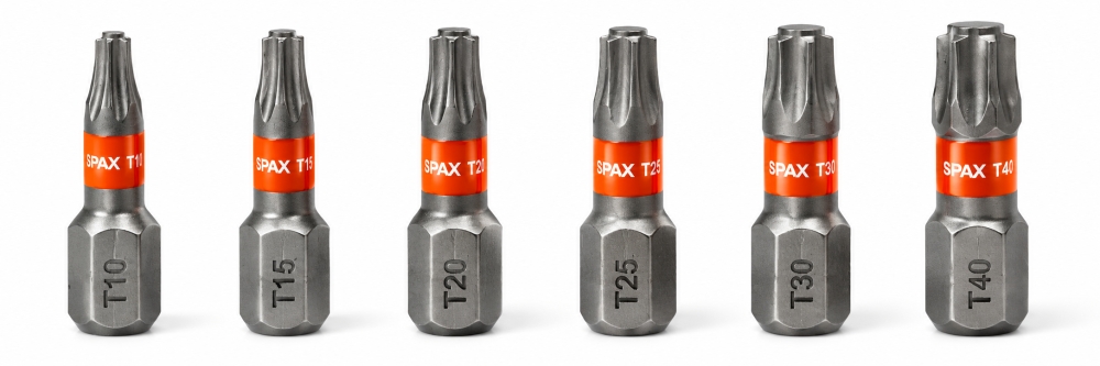Bild 1 von SPAX Bitbox 'T-STAR plus' (7-teilig, T10–T40) mit magnetischem Bithalter 1823