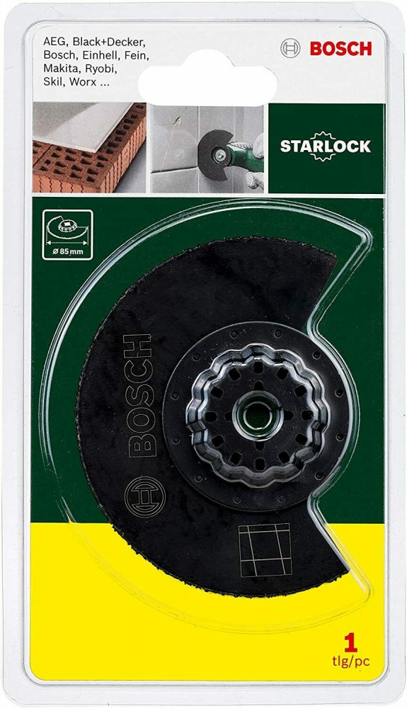 Bild 1 von BOSCH Starlock Multifunktionswerkzeug Zubehör für Multitool  / (Artikel) Segmentsägeblatt Fliesen & Fugen