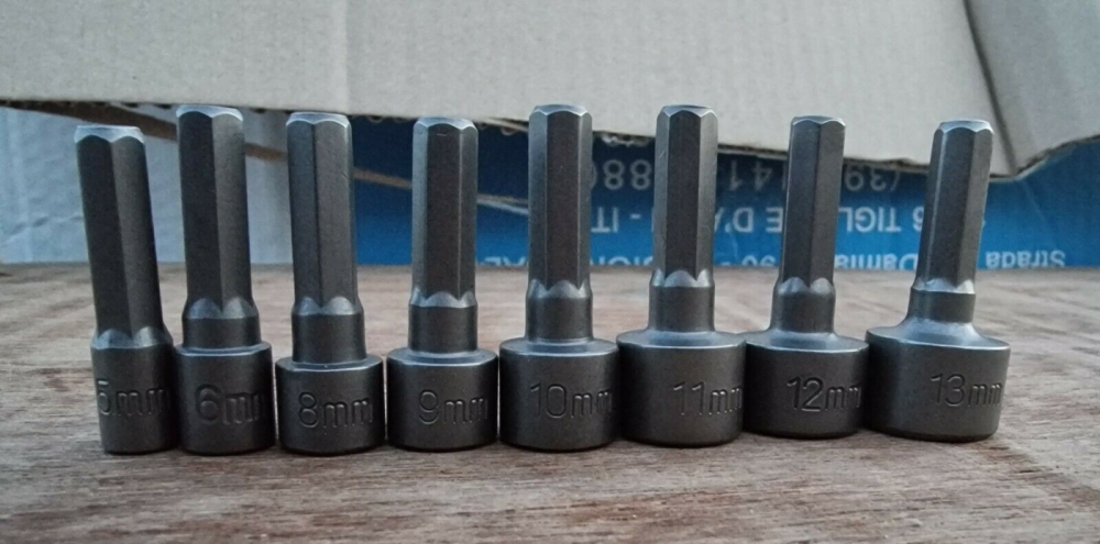 Bild 1 von Steckschlüssel-Bitsatz 8-teilig (5 6 8 9 10 11 12 13 mm) 6-kant
