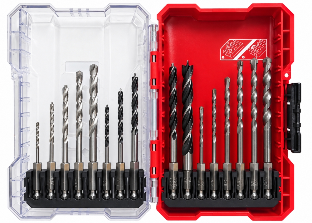 Bild 1 von KWB Bohrer-Set 'Professional' für Metall, Stein und Holz (16-teilig, Ø 2–8 mm) 108951