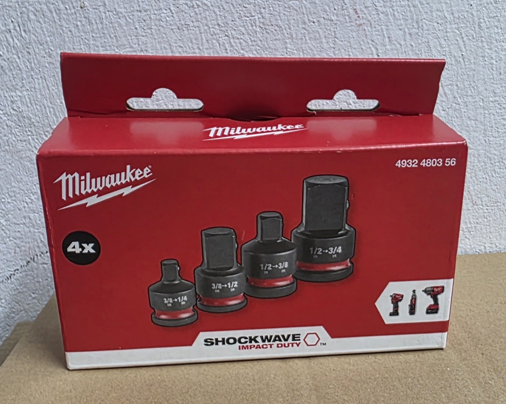 Bild 1 von MILWAUKEE Adapter Set (4-teilig, 1/4 3/8 1/2 3/4 Zoll)