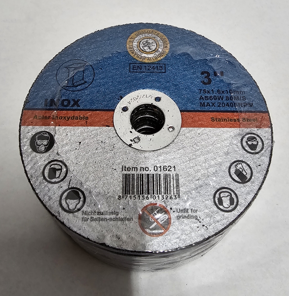 Bild 1 von 25x STAHLKAISER Metalltrennscheibe (Ø 75 x 1,0 x 10 mm)