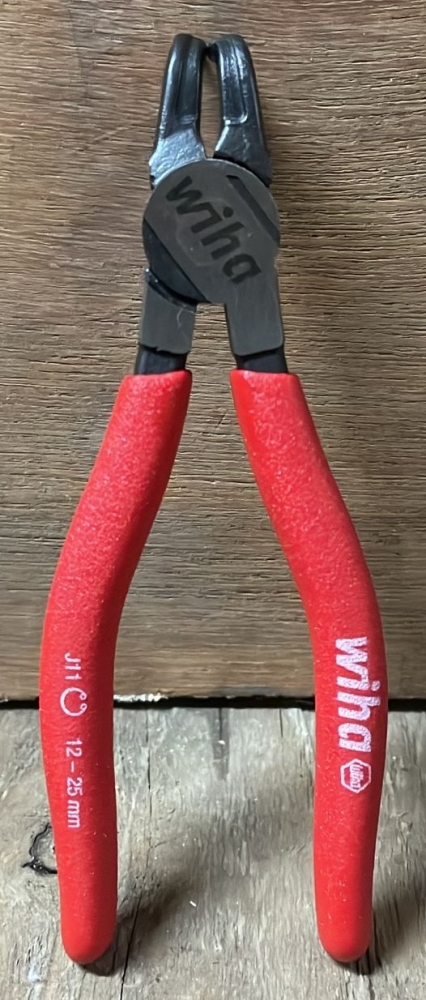 Bild 1 von Wiha Sicherungsringzange mit MagicTips® für Innenringe [J11] (Bohrungen) abgewinkelte Form 140mm
