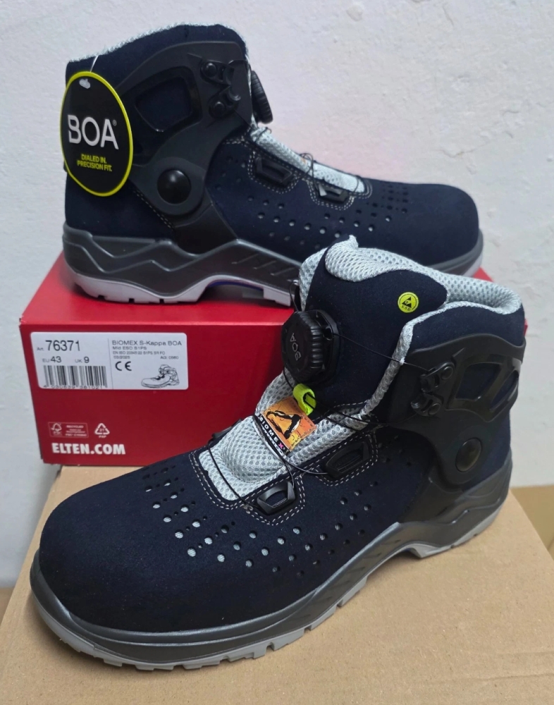 Bild 1 von ELTEN Sicherheitsschuhe Drehverschluss 'Biomex BOA S1PS' Navy-Blau [Gr. 36-48]  / (Art) 43