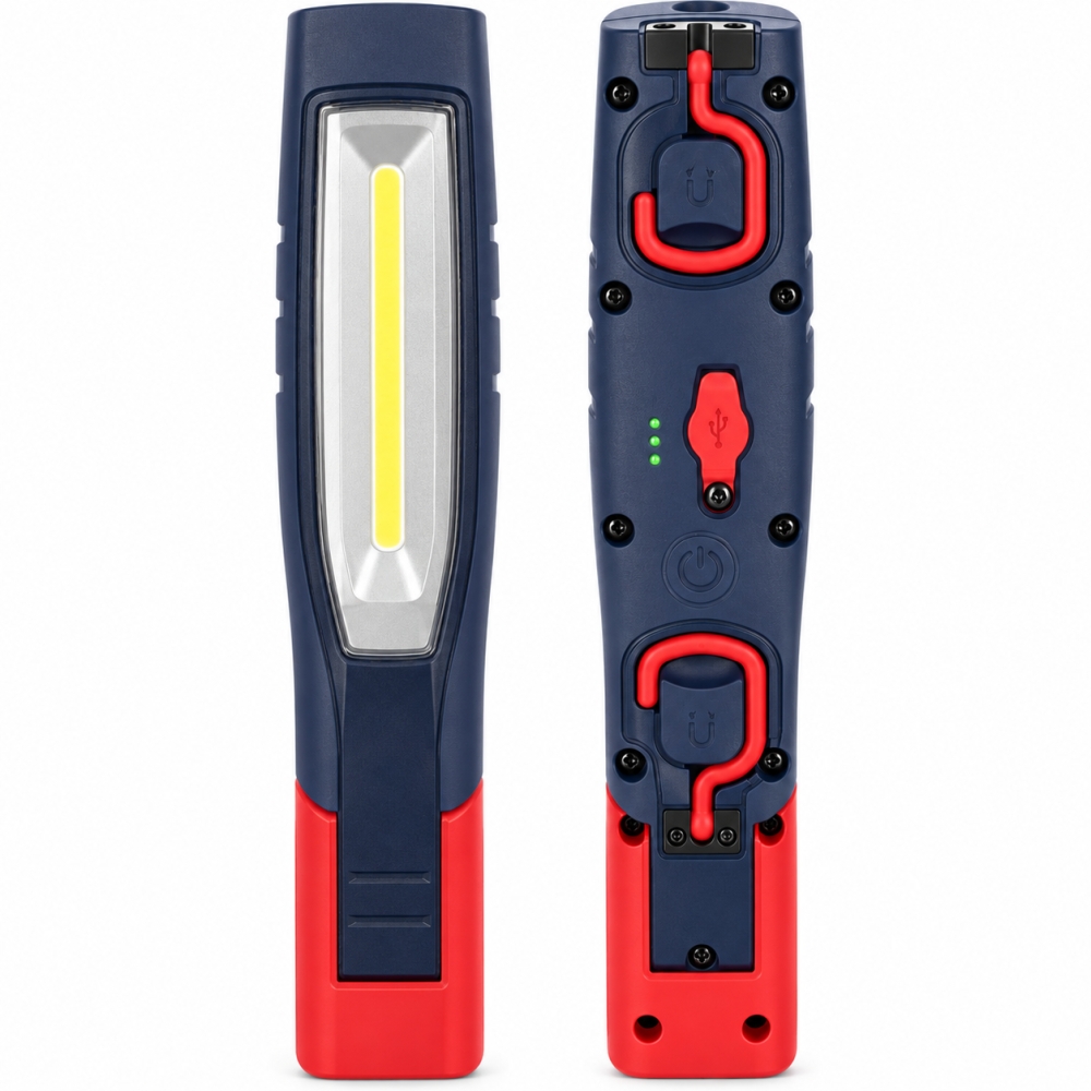 Bild 1 von FÖRCH LED-Akku-Knicklampe 'Strong' (185-750lm, 3-stufig, 3,7V, 2600mAh, USB-C, IP65)