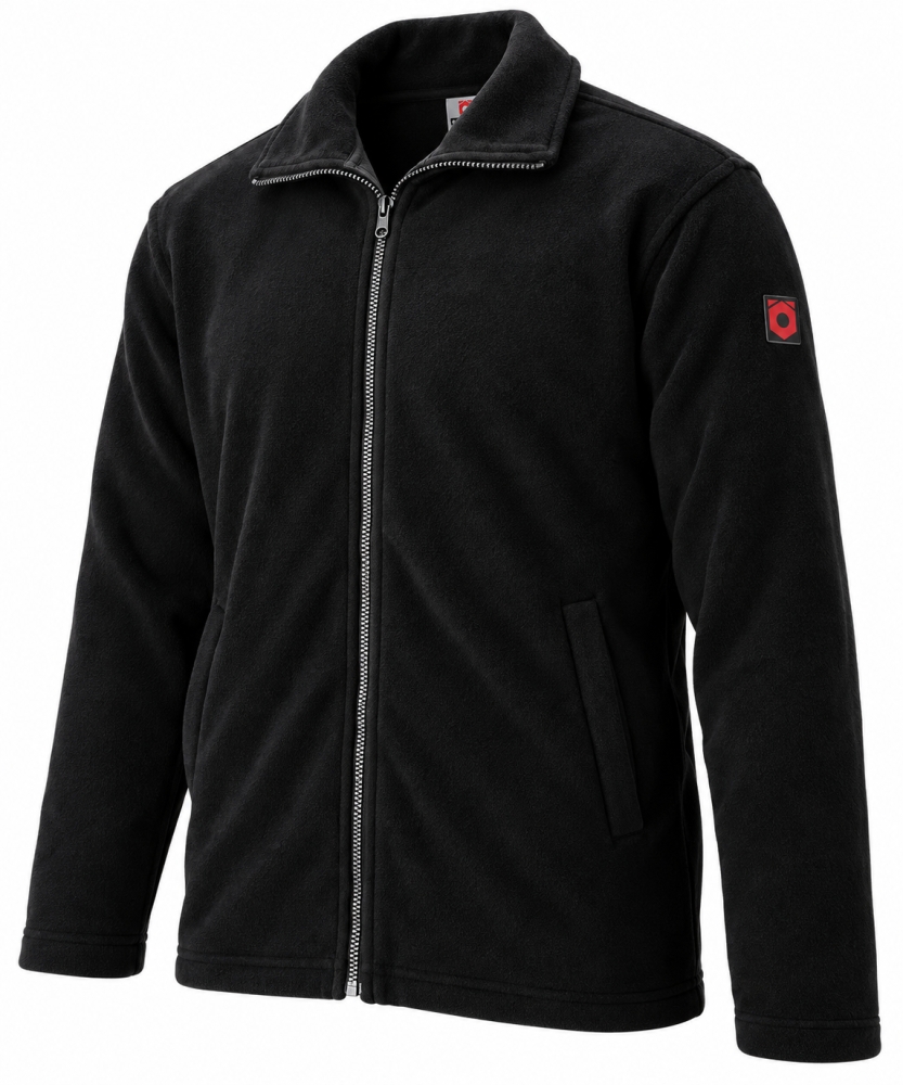 Bild 1 von FÖRCH Fleecejacke Schwarz (warm & weich, 2 Seitentaschen) [Gr. wählbar] 