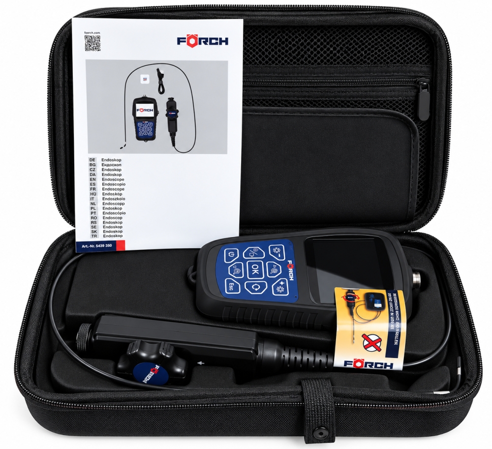 Bild 1 von FÖRCH Videoendoskop Inspektionskamera (3,9 mm, 3,5 Zoll, 360°, 32 GB) 5439350