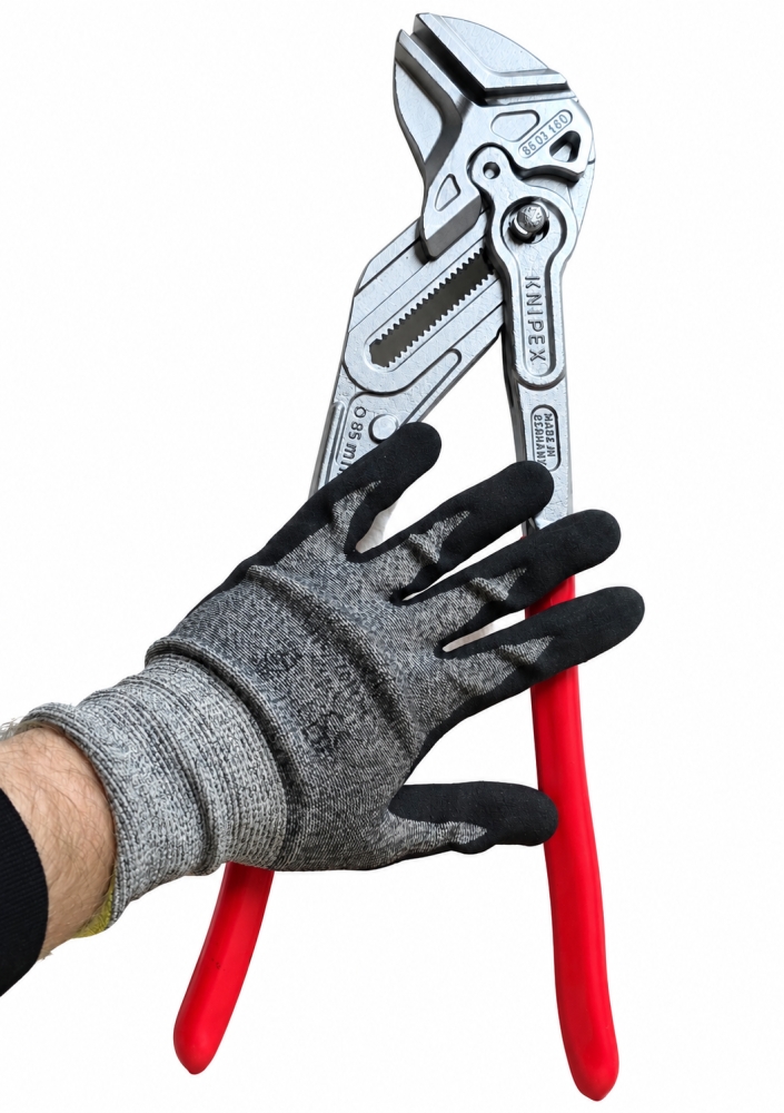 Bild 1 von KNIPEX Zangenschlüssel mit glatten Greifbacken (400 mm, bis 85 mm) 8603400