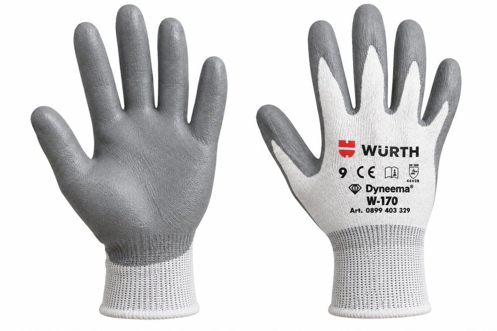 Bild 1 von WÜRTH Schnittschutzhandschuhe W-170 Level B (Dyneema®, EN 388) [Größe wählbar]