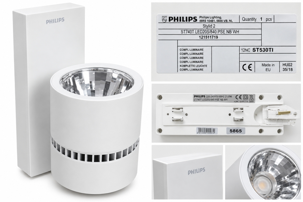 Bild 1 von PHILIPS LED-Stromschienenstrahler 'Stylid 2 ST740T' (21,5 W, 840, Weiß) 121511719