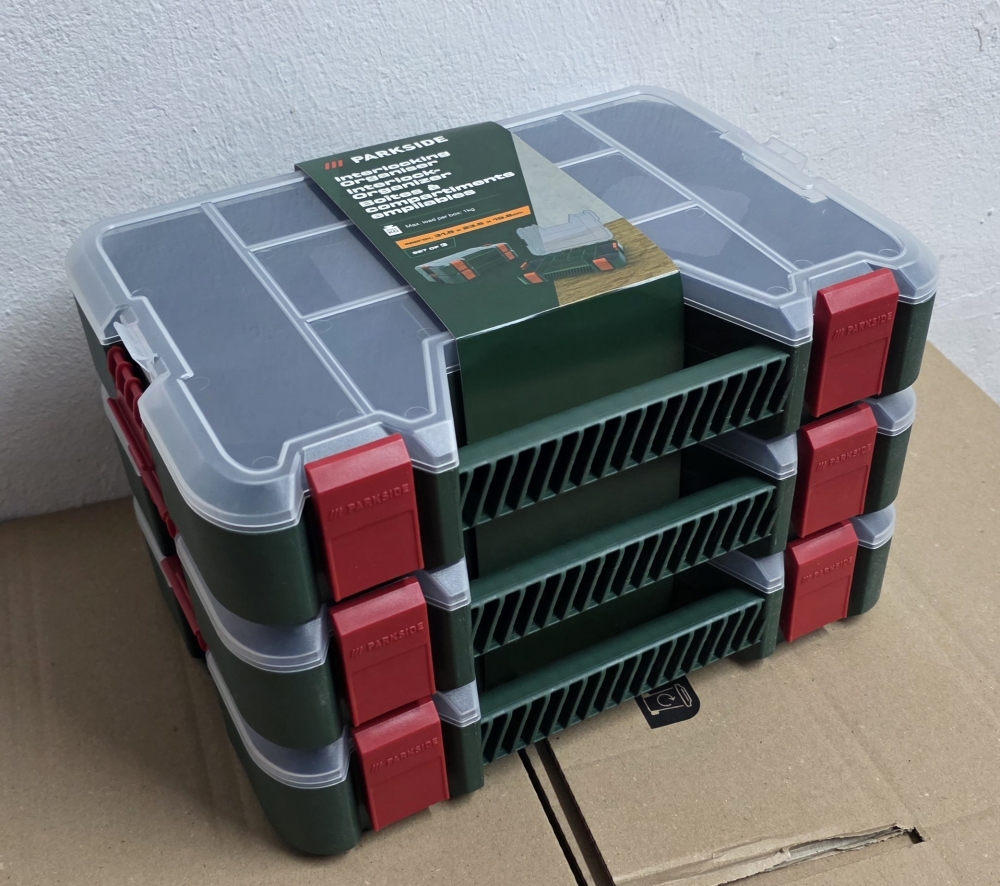 Bild 1 von 3x PARKSIDE Organizer Systembox (31,5 x 23,5 x 19,8 cm)