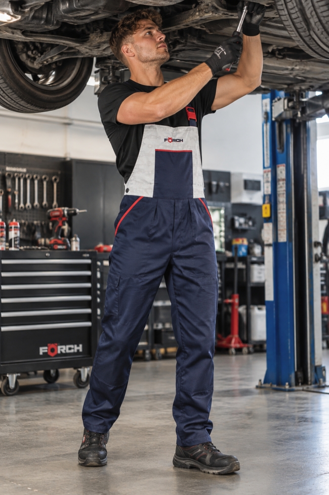 Bild 1 von FÖRCH KFZ Latzhose navyblau (atmungsaktiv, 4 Taschen) [Gr. wählbar]