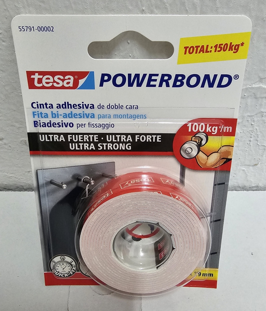 Bild 1 von TESA 'Powerbond Ultra Strong' doppelseitiges Montageband (1,5mx19mm)