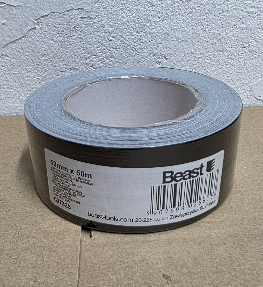 Bild 1 von BEAST Premium Panzerband / Reparaturband schwarz (50 mm × 50 m, extra stark)