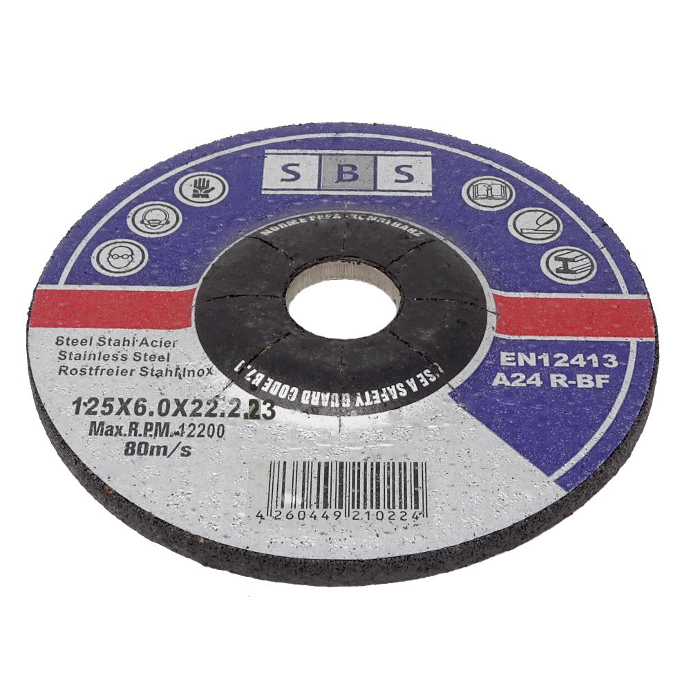 Bild 1 von 5x Metall-Schruppscheibe (Ø 125 x 6,0 x 22,23 mm)