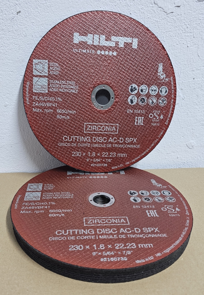 Bild 1 von 10x HILTI Metalltrennscheibe Ø 230 x 1,8 x 22,23 mm 'AC-D SPX Ultimate'