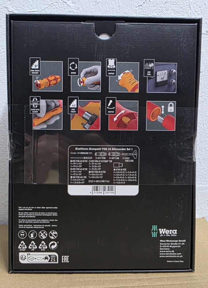 Bild 1 von WERA Wechselklingen-Satz VDE (25-teilig) 'Kraftform Kompakt VDE 24 Allrounder Set'