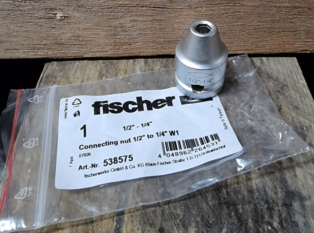 Bild 1 von FISCHER Reduzierstück 1/2 Zoll zu Bitaufnahme  / (Art) 1/4 Zoll